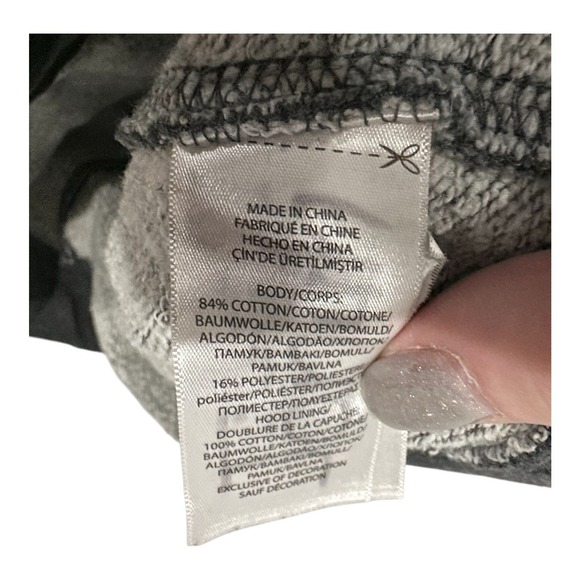 Polo Ralph Lauren Hoodie Boys 7 Gray Full Zip Fleece POLO Logo Sweatshirt - Picture 8 of 8